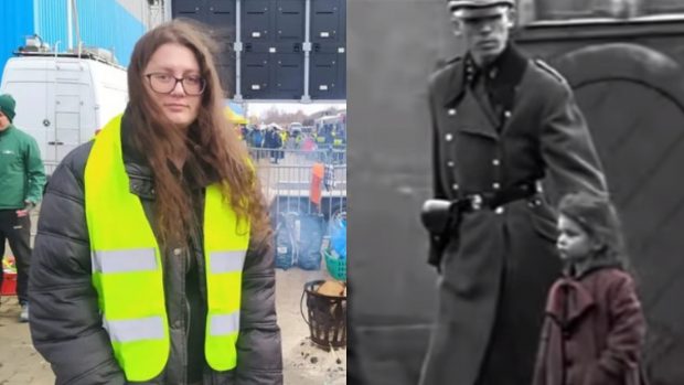 Voluntar de Oscar. Actrița Olivia Dabrowska, „fetița cu haină roșie” din „Lista lui Schindler”, îi ajută pe refugiații ucraineni