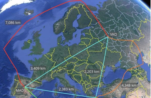 Ocolul făcut de o aeronavă rusă trimisă să recupereze diplomați ruși expulzați din Spania și Grecia