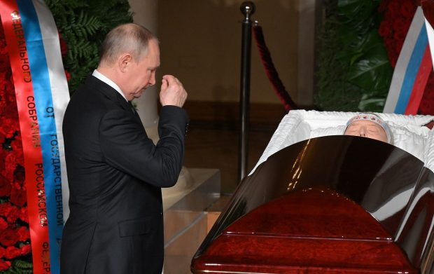 VIDEO| Vladimir Putin a luat parte la funerariile lui Vladimir Jirinovski