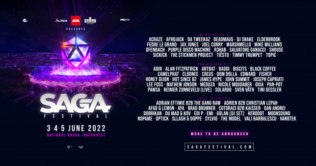 SAGA lansează biletele de o zi și de două zile pentru festival