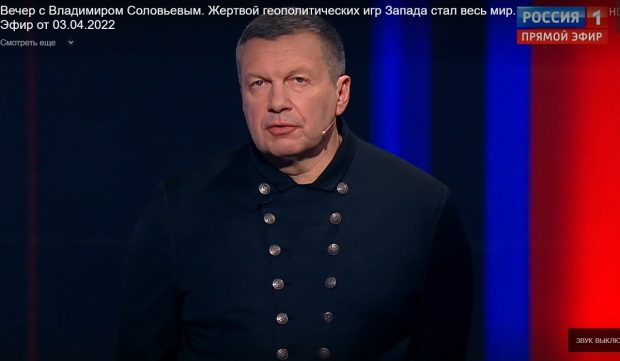 „Varianta optimistă este războiul nuclear!”, declarația principalului propagandist al lui Putin la postul TV Russia 1