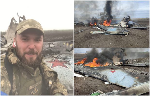 VIDEO | Cel mai nou și mai scump avion rusesc de luptă, doborât de apărarea antiaeriană ucraineană