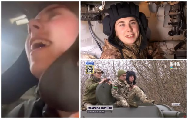 VIDEO| Tatiana e tunar pe un obuzier ucrainean și trage fără frică în blindatele rușilor: „Foc! Foc! Foc!”