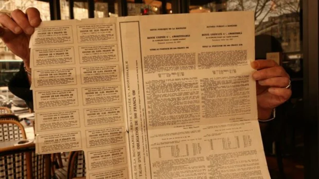 Un francez cere României 115 milioane de euro pentru un titlu de stat din 1929. Cu cât l-a cumpărat?
