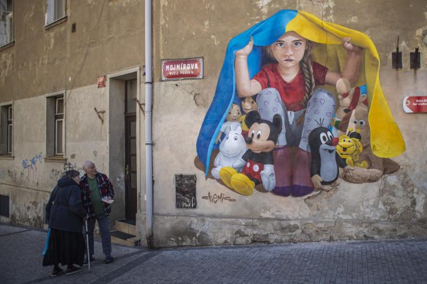 Street-art pentru Ucraina. 15 desene din mai multe orașe, realizate pentru a susține poporul ucrainean