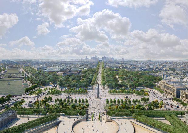 Cum va arăta Champs-Elysées, celebrul bulevard din Paris, la Jocurile Olimpice din 2024. Vor să planteze arbori pe 1,5 hectare din centrul orașului