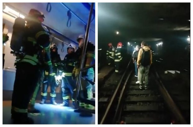 VIDEO | Imagini cu evacuarea călătorilor din metroul cuprins de fum
