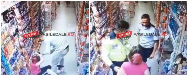 VIDEO | O femeie a fost luată la bătaie printre rafturile unui supermarket din Maramureș. Vânzătoarele au vrut să o ajute, dar au fost oprite