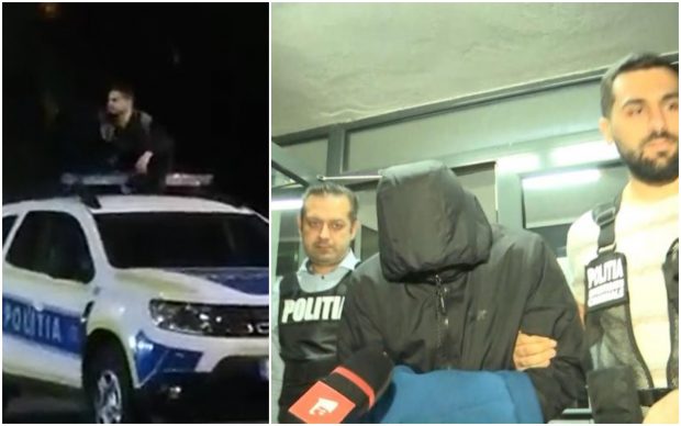 VIDEO | Studentul din Brașov urcat pe Dusterul Poliției și care apoi s-a lăudat TikTok a fost găsit de polițiști