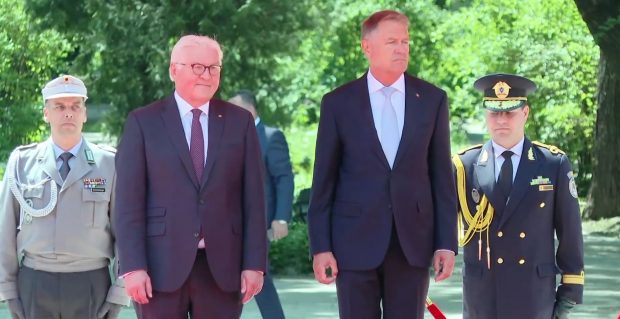 Klaus Iohannis l-a primit la Palatul Cotroceni pe președintele german Frank-Walter Steinmeir