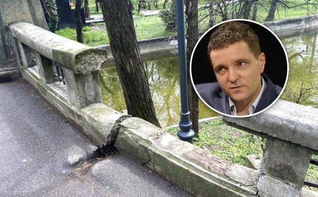 FOTO. În ziua în care Libertatea a scris că au trecut șase luni de când Primăria Capitalei anunța că va repara „Podul Mare” din Cișmigiu, care s-a prăbușit, instituția atribuie contractul de reabilitare