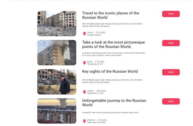 O agenție de publicitate din Ucraina a creat un Airbnb doar pentru ruși: „Vecinii s-au mutat într-un adăpost civil, deci e liniște”