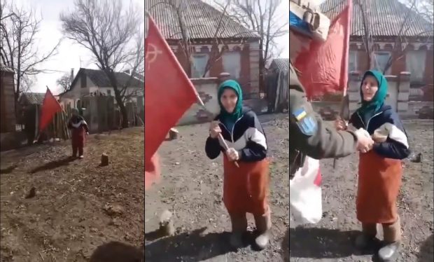 Babușka Z, devenită simbolul rus al invaziei în Ucraina, a fost găsită de reporterii BBC. „I-aș spune lui Putin că a greșit”