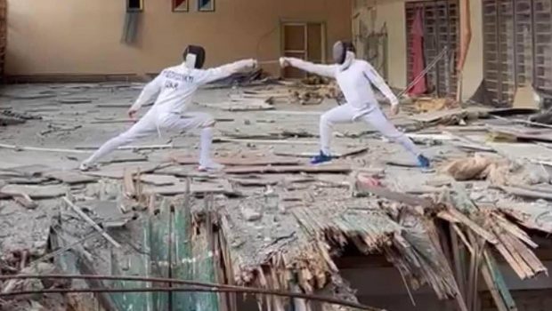 Cum arată o sală de sport din Harkov, bombardată de ruși. „Lupta continuă, dar Ucraina va învinge”