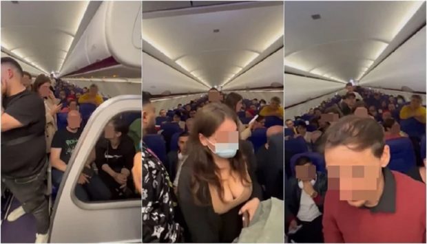 VIDEO | Zeci de români au fost dați jos dintr-un avion care n-a mai decolat spre București, de la Londra