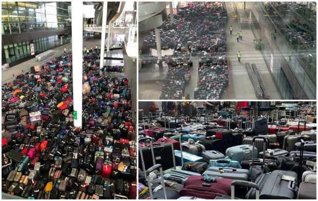 Covor uriaș de bagaje abandonate în cel mai mare aeroport din Londra. Ce s-a întâmplat pe Heathrow ieri dimineață