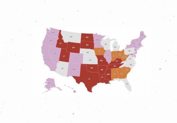 Harta statelor americane care vor interzice avortul după decizia Curții Supreme a SUA.  Ce state vor continua să le ofere femeilor dreptul la avort