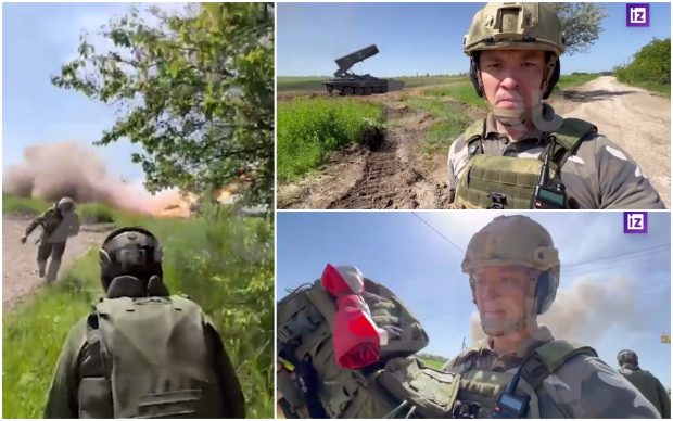 VIDEO | Lansator de rachete rusesc, distrus de ucraineni când era filmat de presa rusă și lăudat pentru eficiența lui pe front