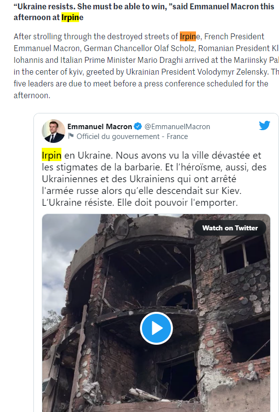 Vizita celor patru lideri europeni la Kiev, în presa internațională. Focus pe Macron, Scholz și Draghi, mai puțin pe Iohannis