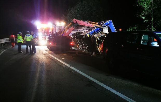 100 de oi au murit într-un TIR răsturnat la Măneciu, în Prahova. Erau 436 de animale în remorcă