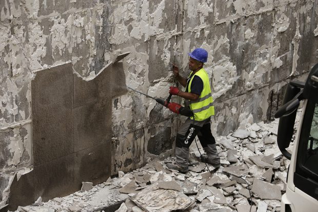 FOTO. Cum arată Pasajul Unirii în prima zi în care au început lucrările. Haos în centrul Bucureștiului
