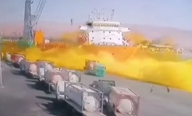 Scurgere de gaz toxic în portul Aqaba din Iordania: 11 morți și sute de răniți