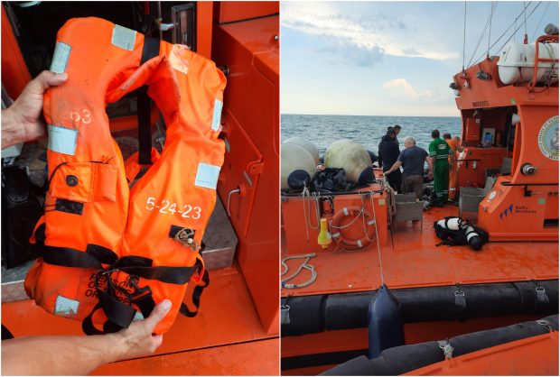 O plută de salvare cu însemne militare a fost găsită în Marea Neagră, în apropiere de Portul Constanța