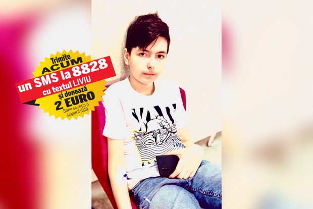 Liviu poate fi salvat cu un tratament special, în Austria. Băiatul, olimpic la engleză, suferă de morbus osler, cancer și hidronefroză și are nevoie de 30.000 de euro