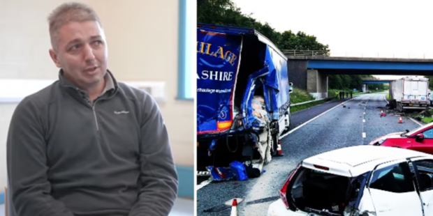 Un șofer român de tir a ucis trei oameni într-un accident, din cauză că se uita pe telefon la site-uri pentru adulți, în Marea Britanie