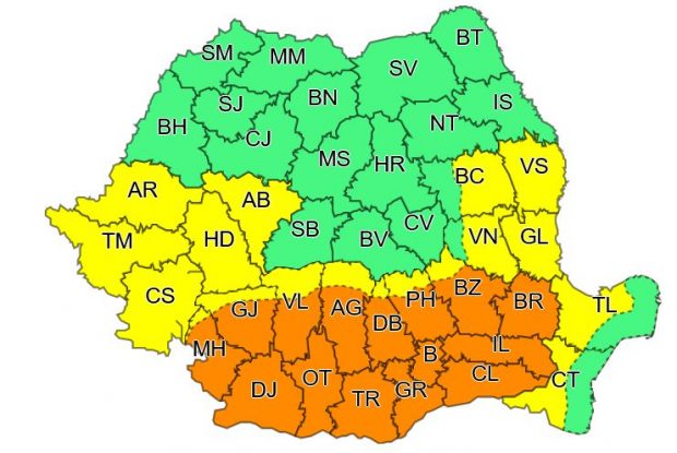 București și 14 județe, sub cod portocaliu de caniculă. Încă o zi cu aproape 40 de grade