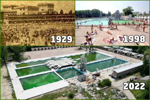 Mărirea și decăderea „celui mai mare ștrand din Europa”. Construit pe vremea regilor, modernizat în comunism, prăduit și lăsat în ruină în capitalism – FOTO