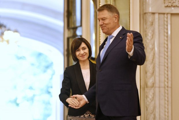 Maia Sandu, primită de Klaus Iohannis la Palatul Cotroceni. Presa românească, limitată să pună două întrebări