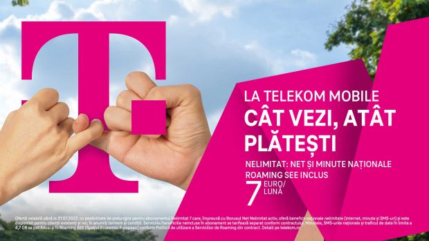 La Telekom Mobile, cât vezi, atât plătești, cu o singură condiție: Nelimitat se referă doar la beneficii, nu și la preț