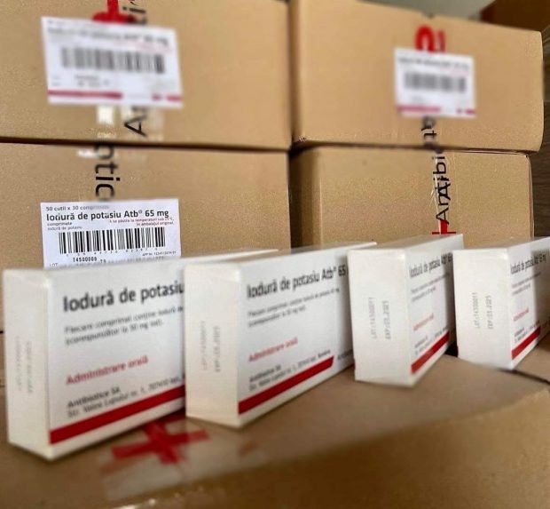 România a donat Republicii Moldova peste un milion de pastile de iodură de potasiu