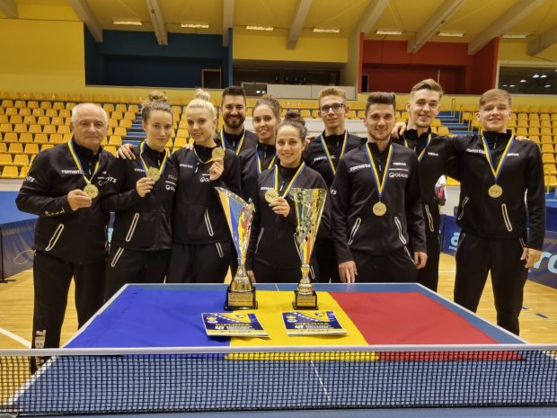 Echipele României de tenis de masă au cucerit medaliile de aur la Campionatele Balcanice de la Sarajevo