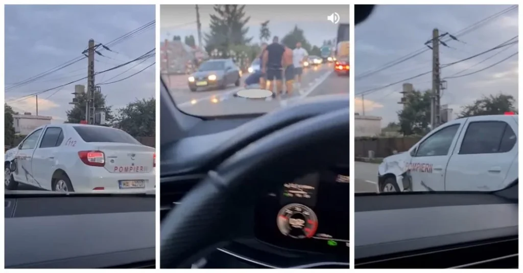 Un bărbat a fost accidentat mortal pe o trecere de pietoni de o mașină a pompierilor de la ISU Vrancea