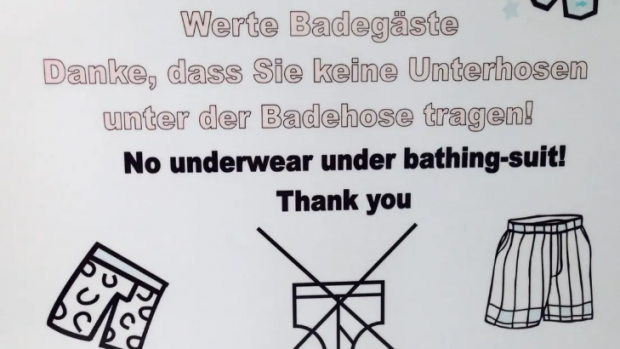 Interdicție în mai multe piscine din Austria și din Elveția: „Vă rugăm, fără lenjerie intimă pe sub pantalonii de baie”