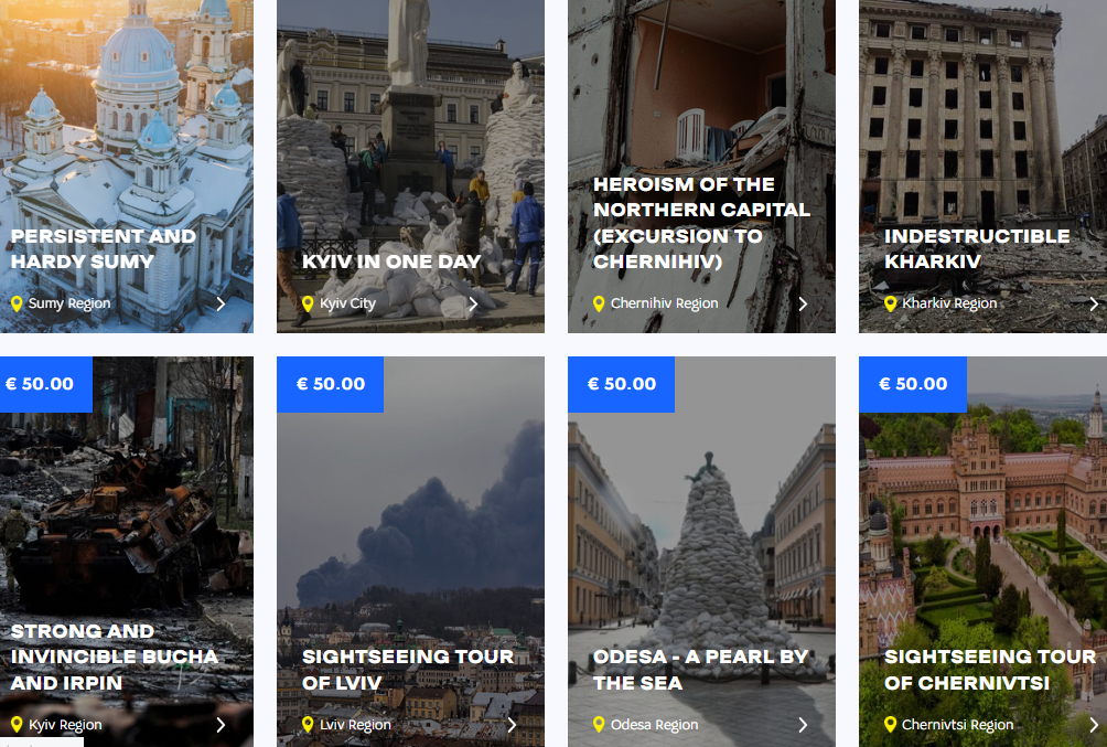 O agenție de turism din Ucraina organizează tururi ghidate prin orașele bombardate. S-au înscris deja 150 de turiști