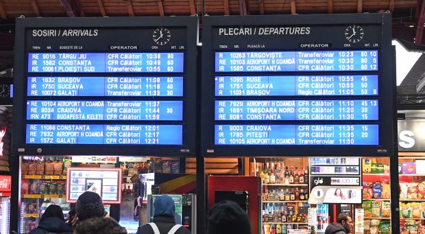 Cum se anunță întârzierea „trenurilor de stat” în Gara de Nord