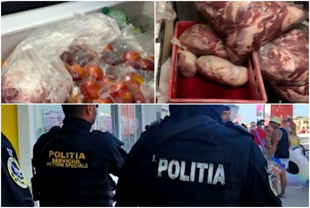 Inspectorii ANPC au chemat mascații în sprijin la un control din Costinești. „Era ca în favelele din America de Sud”. Au găsit carne expirată de 3 ani