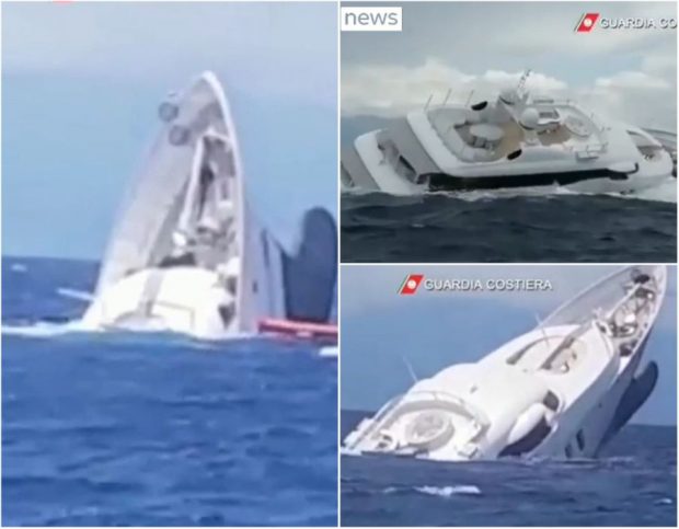 Un iaht de lux s-a scufundat în largul coastelor italiene. Pasagerii, salvați de o navă de patrulare românească