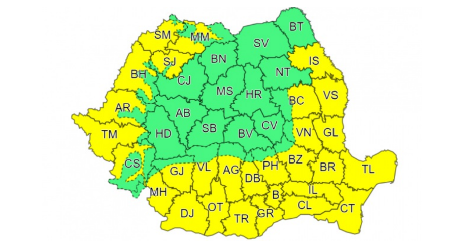 Meteorologii au prelungit atenționarea cod galben de caniculă. Cât va dura și zonele vizate