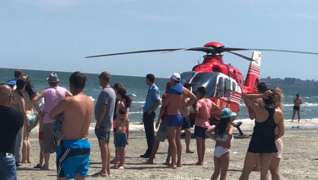 Turist înecat la Neptun. Bărbatul a fost declarat decedat de medicul elicopterului SMURD