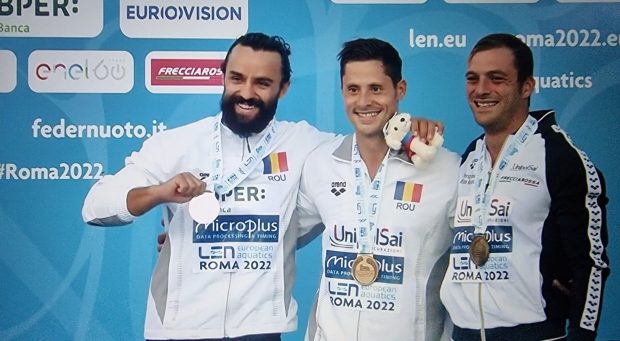 Aur si argint! Constantin Popovici si Cătălin Preda aduc încă două medalii de la Roma, la sărituri în apă de la mare înălțime
