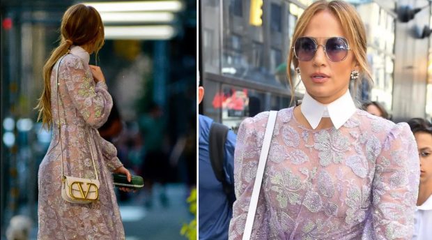 Jennifer Lopez, apariție spectaculoasă pe străzile din New York. Rochia vedetei face furori pe internet