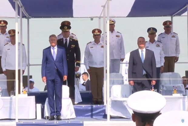Ziua Marinei, în Portul Militar Constanţa. Klaus Iohannis a participat la manifestări, Marcel Ciolacu și Kelemen Hunor au lipsit