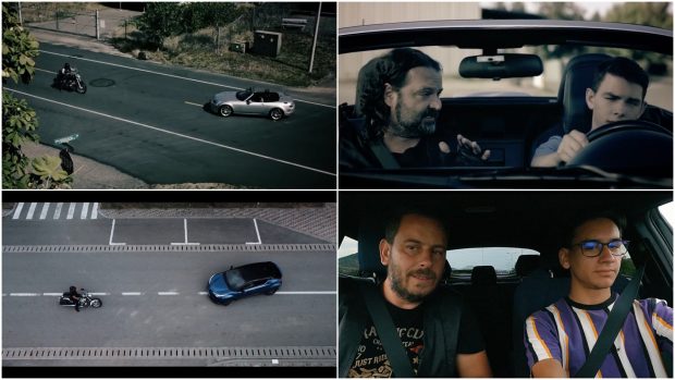 Găsiți diferențele: Poliția din Bistrița, clip cu sfaturi pentru șoferi, cu replici copiate de la americani. „Nu putem inventa noi roata”