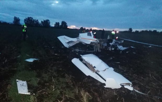 Primele imagini cu avionul prăbușit în care a murit Bogdan Constantin Adomniței. Cumpărase aeronava de o săptămână și învăța să o piloteze