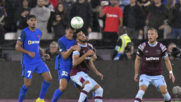 FCSB a pierdut la Londra, cu West Ham, după ce a condus 70 de minute
