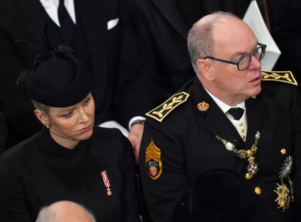 Prințesa Charlene, apariție elegantă la înmormântarea Reginei Elisabeta a II-a